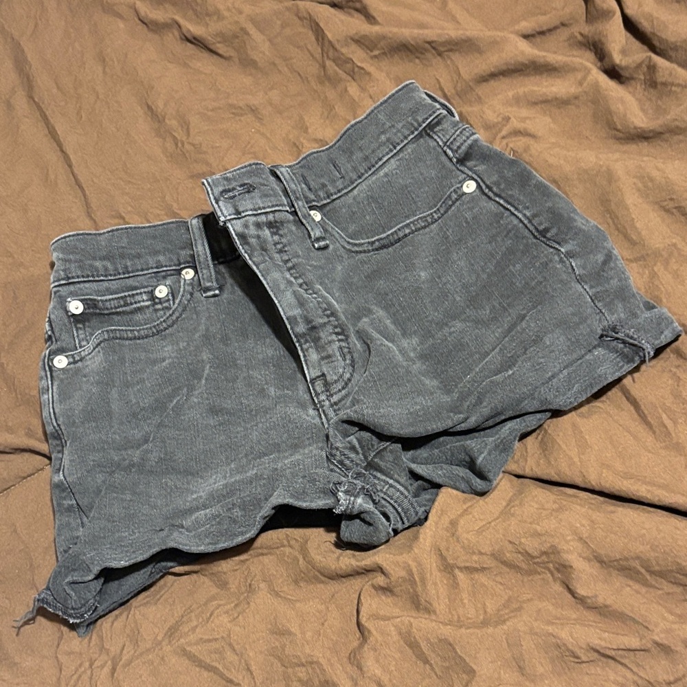 Madewell Charcoal Jean Shorts